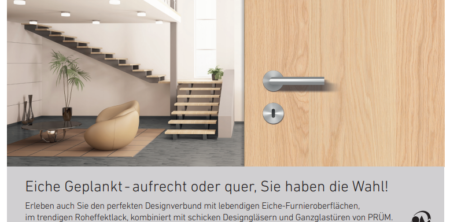 Tür+Beschlag, Eiche Geplankt