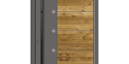 Pirnar-alu-eingangstuer-optimum-carbon-core-7200-eckig-nero-aussengriff-holz-dekor-eiche-astig-1