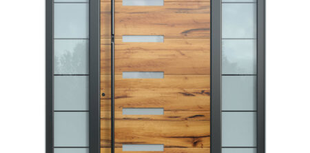 Pirnar-alu-eingangstuer-optimum-carbon-core-7270-holz-dekor-eiche-dunkel-satinato-glas
