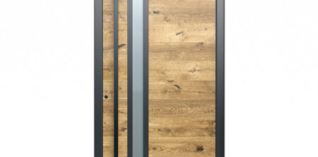 Pirnar-alu-eingangstuer-optimum-carbon-core-7320-holz-dekor-eiche-natur-eckig-nero-aussengriff