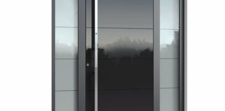 Pirnar-alu-eingangstuer-premium-6009-eckig-aussengriff-magmalux-esg-glas-night-sky-gloss