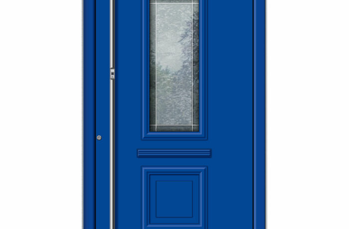 Pirnar-alu-eingangstuer-premium-classico-3340-blau-bleiverglasung-mit-motiv-1