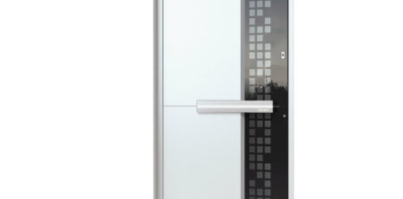 Pirnar-alu-eingangstuer-ultimum-multilevel-515-esg-glas-mit-schwarzem-motiv-aussen-labelux